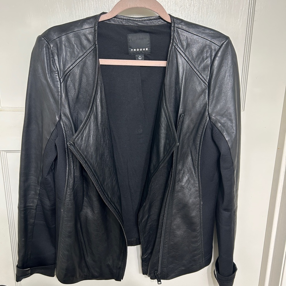 Women's Black Leather Jacket